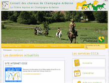 Tablet Screenshot of chevaux-champagne-ardenne.com